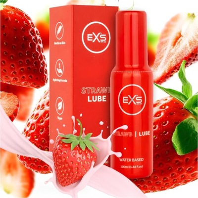 Intímny gél EXS STRAWBERRY 100ml orálny jahodový lubrikant na vodnej báze