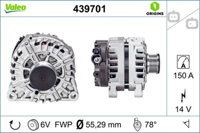 ALTERNADOR VALEO ORIGINS NUEVO 439701  