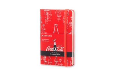 Notes Moleskine Coca Cola P (9x14 cm) gładki, twarda oprawa, czerwony