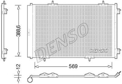 РАДИАТОР КОНДИЦИОНЕРА DENSO DCN21030