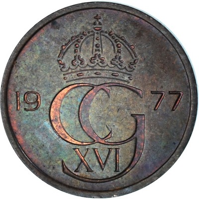 Moneta, Szwecja, 5 Öre, 1977