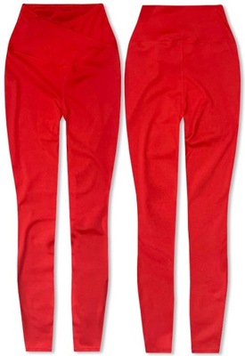 SPORTOWE LEGGINSY XL001 CZERWONE L (40)