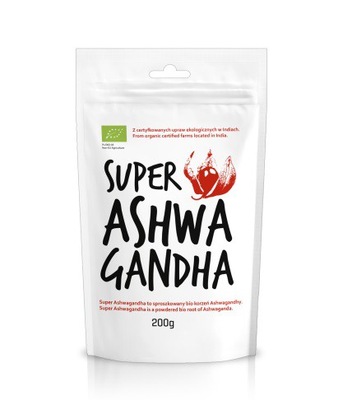 ASHWAGANDHA, PROSZEK, BIO, 200 G, DIET-FOOD