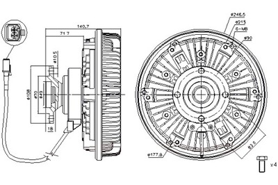 NISSENS CLUTCH FAN RADIATOR MAN E2000 EL F2000 F90 F90  