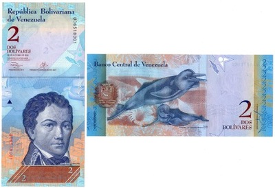 Wenezuela - 2 Bolivares 2013 * P88f * delfiny