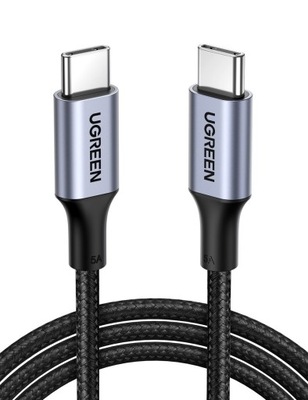 Kabel USB-C do USB-C UGREEN US316 100W 1.5m Czarny