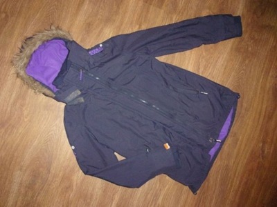 SUPERDRY WINDPARKA kurtka na polarze kaptur XL