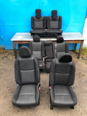 Nissan x-trail iii t32 lift обивка сиденья заднее сиденье 7 человек фото №1