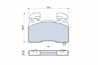 BOSCH ZAPATAS DE FRENADO PARTE DELANTERA CADILLAC CT6 CTS CHEVROLET CAMARO  