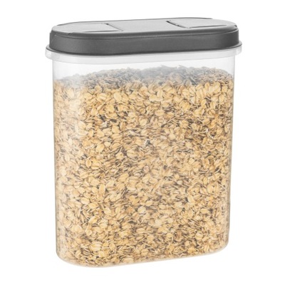 POJEMNIK DOZOWNIK ORGANIZER NA PRODUKTY SYPKIE MĄKĘ CUKIER RYŻ ŻYWNOŚĆ 2,4L