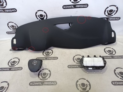 Opel crossland приборная панель консоль - накладка подушка безопасности подушки безопасности ремни оригинал фото №1