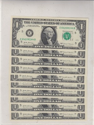 USA 1 dollar 2017 seria E Virginia UNC