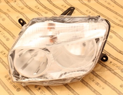 Dacia duster 10-13 лампа перед перед срібляста nowa фото №1