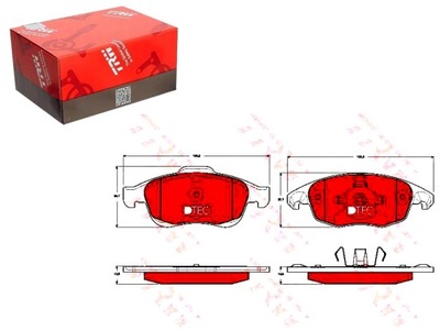 ZAPATAS DE FRENADO PARTE DELANTERA CITROEN BERLINGO 08- C4 GRAND PICASSO 06- PEUGEOT 50  