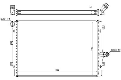 РАДИАТОР ДВИГАТЕЛЯ AUDI A3 TT SEAT ALTEA ALTEA XL L