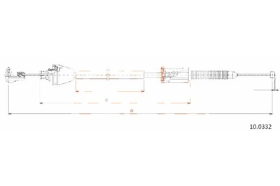 COFLE CABLE GAS COFLE 10.0332 RENAULT LAGUNA 1.8 94-  
