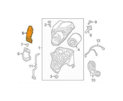 Корпус фільтра повітря chevrolet cruze, 16 - 13367310 фото №1