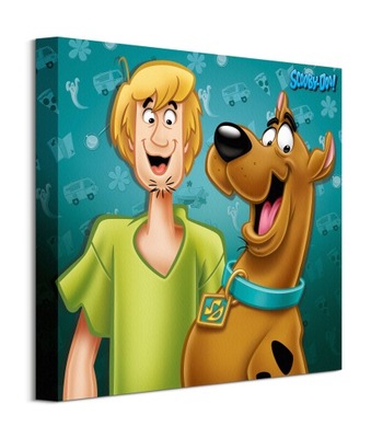 Scooby Doo i Shaggy - obraz na płótnie 40x40 cm