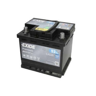 BATERÍA EXIDE PREMIUM 53AH 540A P+  