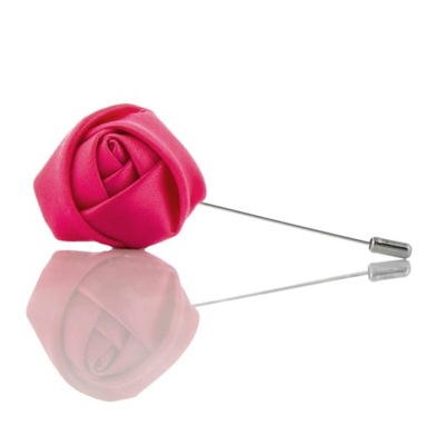 Szpilka do butonierki różowa róża EM 10
