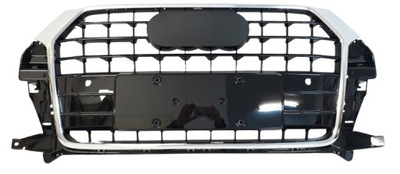 Audi q3 8u 15- lift решітка радіатора радіатора решітка радіатора чорний poysk + хром фото №1