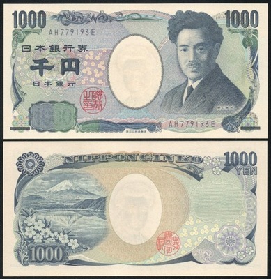 $ Japonia 1000 YEN P-104f UNC 2004 (2011)