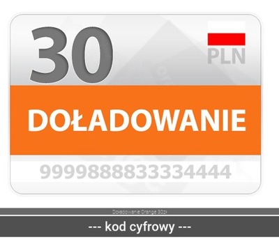 Doładowanie Orange 30zł