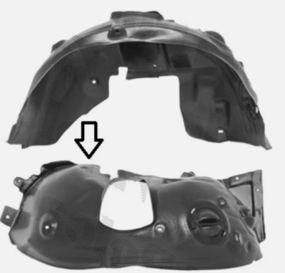 PASSAGE DE ROUE AVANT DROIT MINI R55 R56 R57 R58 R59 2007-2015 TYPE USA 