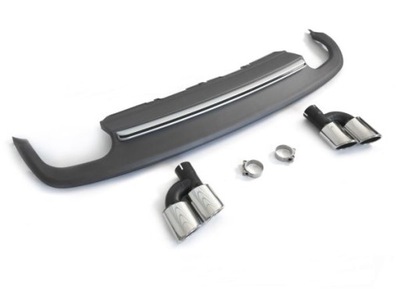 Дифузор do audi a5 8t 8f 11-16 silver sport s style фото №1