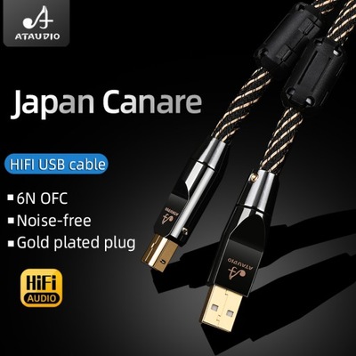 Kabel USB OTG HIFI rodzaj USB A do B kabel USB 4N