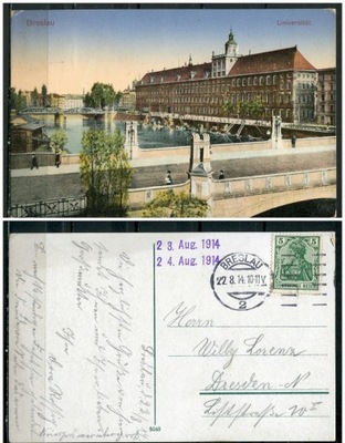 Wrocław Uniwersytet 1914r.