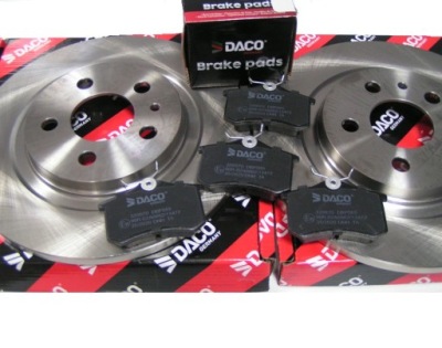 Гальмівні диски + гальмівні колодки задня citroen c8 peugeot 807 fiat ulysse фото №1