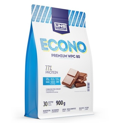 UNS ECONO PREMIUM 900 g- mleczna czekolada -WPC 80