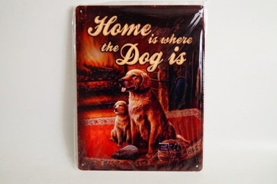 Plakat szyld metalowy reklama HOME DOG