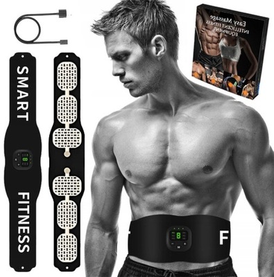 ELEKTROSTYMULATOR STYMULATOR MIĘŚNI BRZUCHA EMS PAS WYSZCZUPLAJĄCY