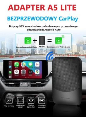 Adapter Apple CarPlay A5 LITE Bezprzewodowy Moduł Wi-Fi/Bluetooth