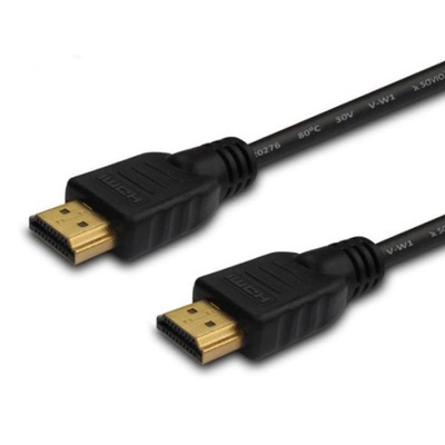 Kabel HDMI v1.4 Savio CL-121 1,8m, czarny, złote