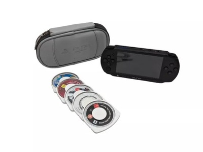 KONSOLA SONY PSP PSP-E1004 5 GIER ETUI