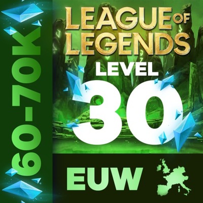 League Of Legends 60-70k BE KONTO LOL EUW UNRANKED