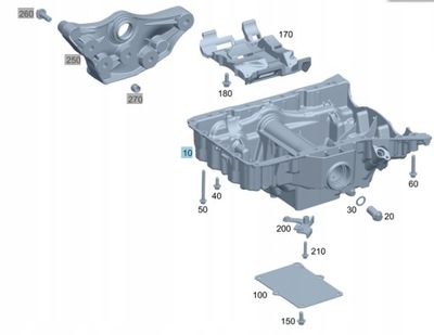 Оригінальна піддон масляна двигуна om651 фото №1