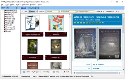 Program komputerowy Moje kolekcje