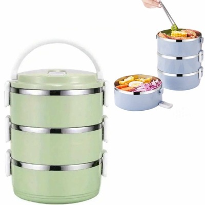 TERMOS OBIADOWY POJEMNIK TERMICZNY LUNCH BOX 3W1