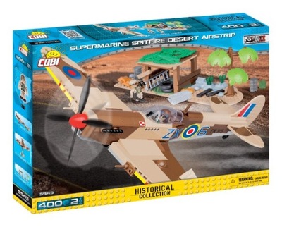 Klocki Cobi 5545 Samolot Supermarine Spitfire Dese