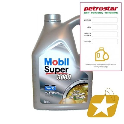 MOBIL SUPER 3000 XE 5W30 5L