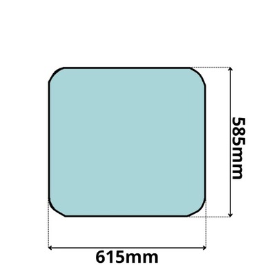 Скло двері lora тент pickup renault master ii 0331 фото №1