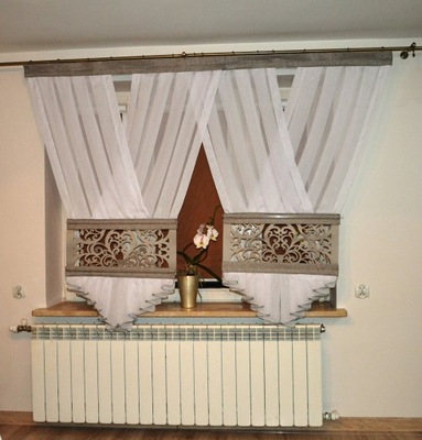 firany panelowe v-ka v-ki panel ażur koraliki