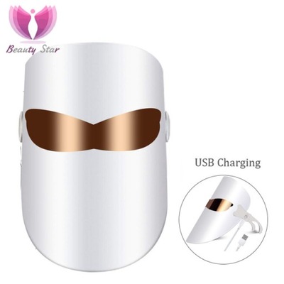 Beauty Star 3 kolory LED maska na twarz