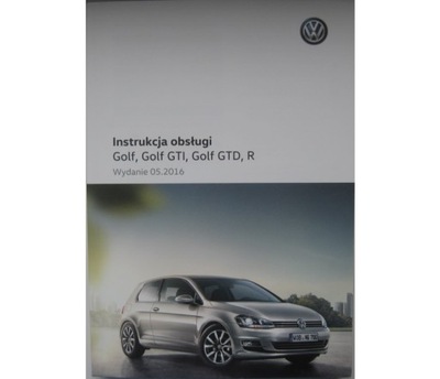 VW GOLF VII 2013-2016 POLSKA MANUAL MANTENIMIENTO KOLOROWA ORIGINAL VW OEM  