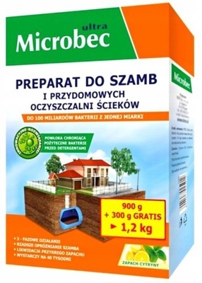 MICROBEC ULTRA preparat do szamb cytrynowy 1,2kg