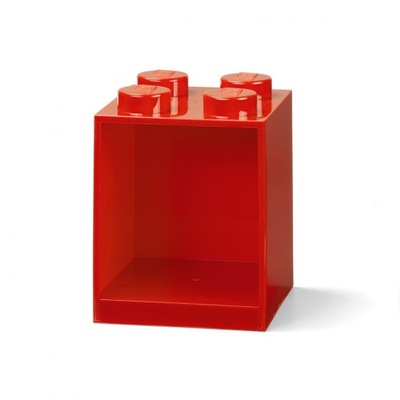 Półka LEGO Brick 4 Klocek Czerwona Klocki